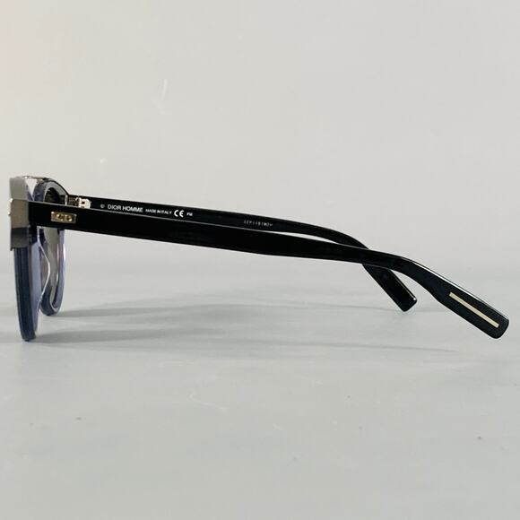 DIOR HOMME Navy Silver Acetate Aviator Sunglasses - Picture 3 of 7
